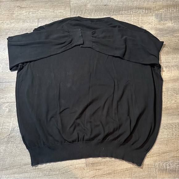 Polo Ralph Lauren Mens Size 2XB Sweater Black 100% Pima Cotton V‎ Neck - Picture 4 of 6